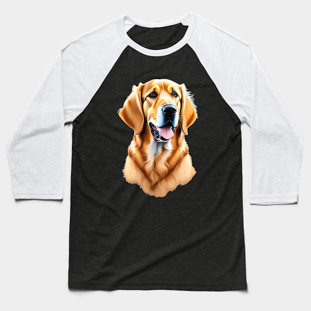 Portrait of a Cute Dog Baseball T-Shirt by XtremePixels